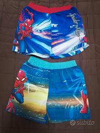 set costumi da bagno Spiderman 8 anni