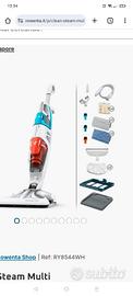 aspirapolvere e lavapavimenti a vapore Rowenta