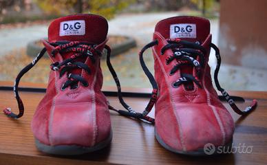 Scarpe Dolce e Gabbana Junior rosse, taglia 37
