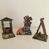 Set 3 decorazioni allestimento Presepe Natale pozz