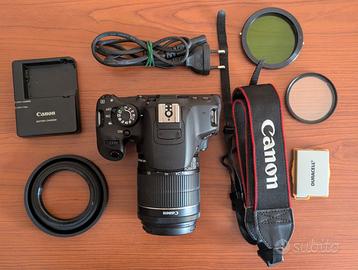 Canon EOS 700d + EFS18-55mm + filtro UV + altro