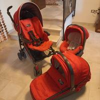 PASSEGGINO PEG PEREGO TRIO + GRACO TREKKO 3 RUOTE