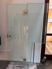 Porta in vetro per doccia