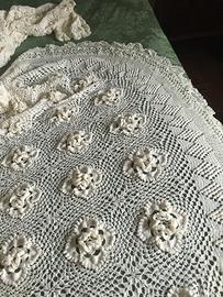 Coperta matrimoniale cotone all’uncinetto