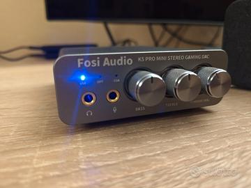 Fosi Audio K5 Pro Amplificatore Cuffie DAC USB C