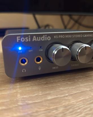 Fosi Audio K5 Pro Amplificatore Cuffie DAC USB C