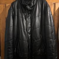 GIACCA NERA UOMO ARMANI JEANS IN SIMILPELLE