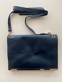 borsa a tracolla sisley blu navy