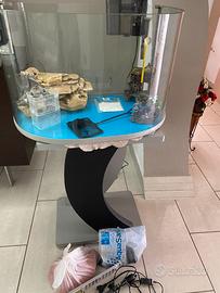 Acquario 100L Mezzaluna: Arredo Design Completo