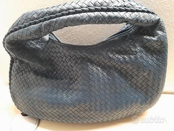 BORSA A SPALLA BLU-BOTTEGA VENETA
