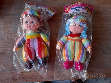 2 Bambole Rainbow Kids in confezione originale.