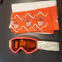 maschera sci + scaldacollo kinder