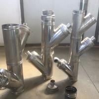 Canne fumarie in acciaio inox da 250 e 300 mm