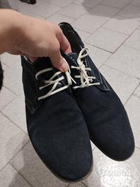 Scarpe uomo velluto blu Terrablu 40