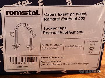 Graffette fissaggio tubi riscaldamento pavimento