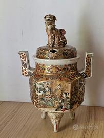 Bruciatore incenso Koro Satsuma periodo Meji 25