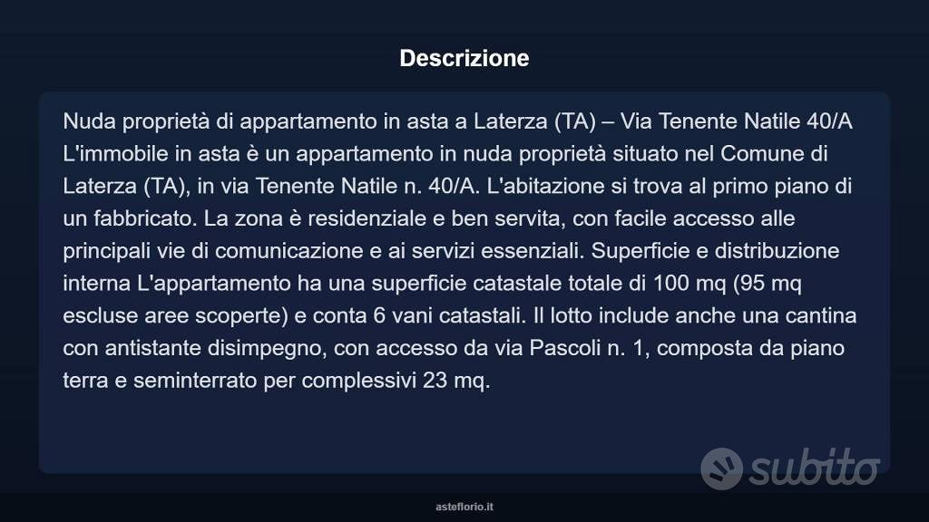 Appartamento – Laterza, Taranto - Vista 3