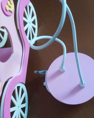 Lampadario bambina carrozza 2XE 27
