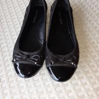 SCARPE DONNA BALLERINE N.39 NERO LUCIDO COME NUOVE
