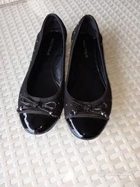 SCARPE DONNA BALLERINE N.39 NERO LUCIDO COME NUOVE