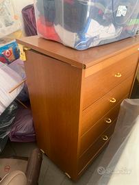 Foppapedretti fasciatoio in legno con 4 cassetti