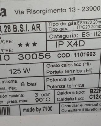 caldaia MYNUTE BOILER 28 B.S.I. AR