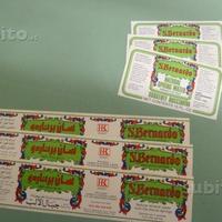 Etichette acqua minerale da collezione