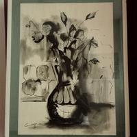 Vaso di fiori in bianco-nero (1974) - monocolore a