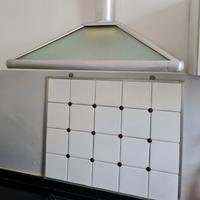 Cappa e paraspruzzi cucina