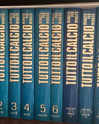 Libri TUTTO IL CALCIO 10 volumi + almanacco 1983