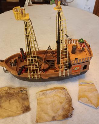 Galeone Pirati Playmobil Vintage 3550/3750 con Acc