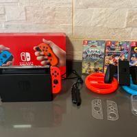 NINTENDO SWITCH + GIOCHI + ACCESSORI