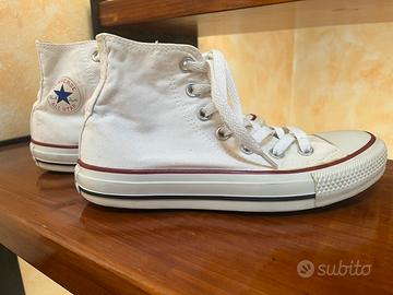 All Star Converse alte bianche e nere
