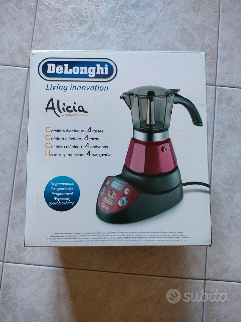 CAFFETTIERA ELETTRICA MOKA DE LONGHI ALICIA 2Tazze Emke42-R