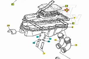 Guida filtro aria Yamaha XTZ Tenerè 600 2RW1445800