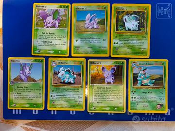 Lotto Nidoqueen, Nidoran, nidorino e nidorina 