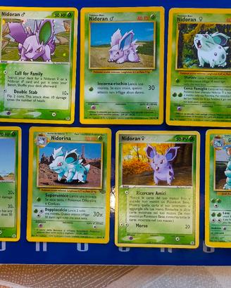 Lotto Nidoqueen, Nidoran, nidorino e nidorina 