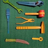 Set arnesi giocattolo plastica