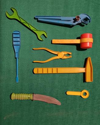 Set arnesi giocattolo plastica