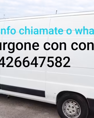 Furgone con conducente trasporti piccoli traslochi