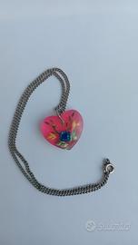 Collana vintage cuore fiorito ❤️💐