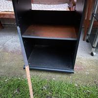 Porta tv nero con ruote