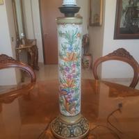 lampada da tavolo vintage Deruta Gialletti 