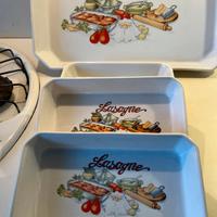 Servizio di 6  per lasagne più teglia