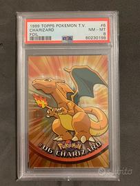 Charizard PSA 8 • Pokemon Topps Foil 1999 • USA