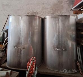 Cisterne acciaio da 600 lt per vino