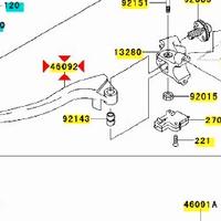Leva frizione Kawasaki Ninja ZX-6R 460921211