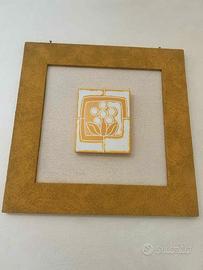 Thun quadro grande raro con maiolica "stufe Thun"