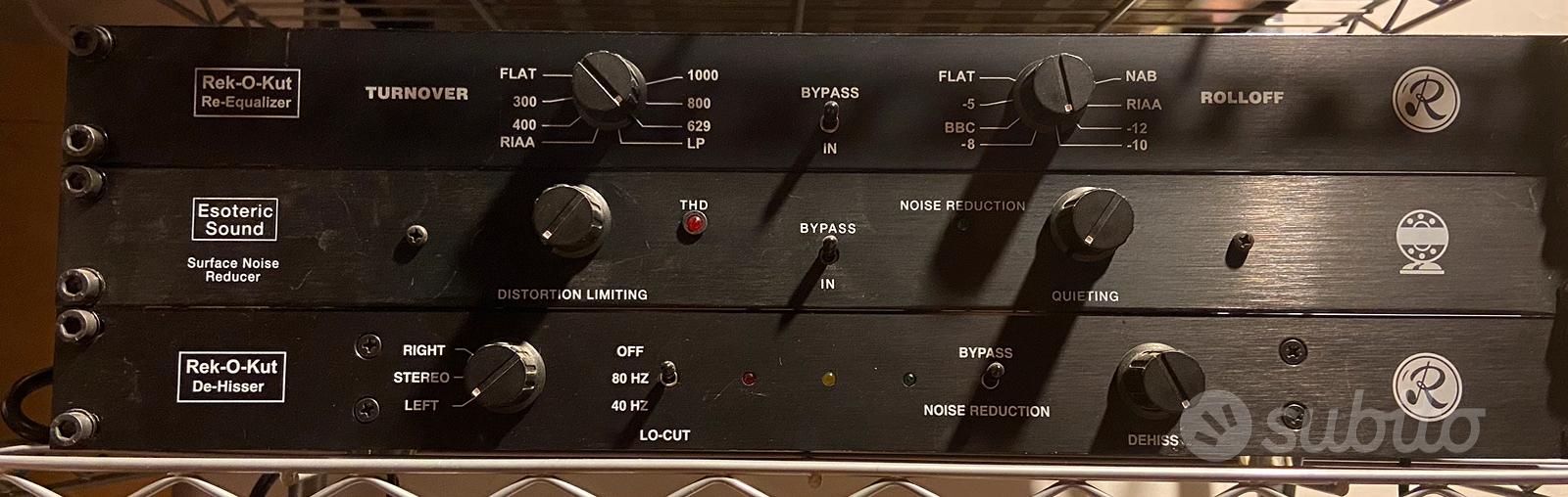 Rek-O-Kut Equalizzatore+Noise Reduction+Dehisser - Audio/Video In ...