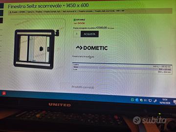 Finestra scorrevole Dometic Seitz 1450X600